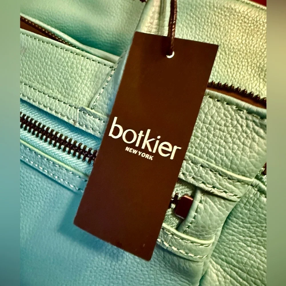 Botkier Teal Leather Tote Bag